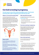 Cervical screening in pregnancy fact sheet