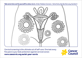 Cervical screening postcard