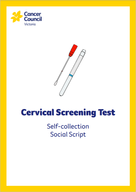 Cervical screening test self collection social script