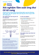 Cervical screening fact sheet vietnamese