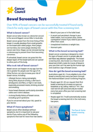 Bowel screening test fact sheet