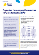 Hpv fact sheet somali