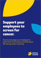 Support employees to screen for cancer